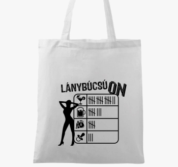 Lánybúcsú ON táblás vászontáska