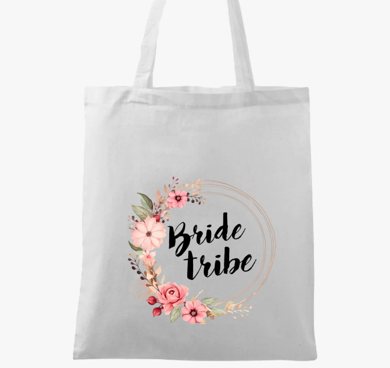 Bride tribe virágos vászontáska