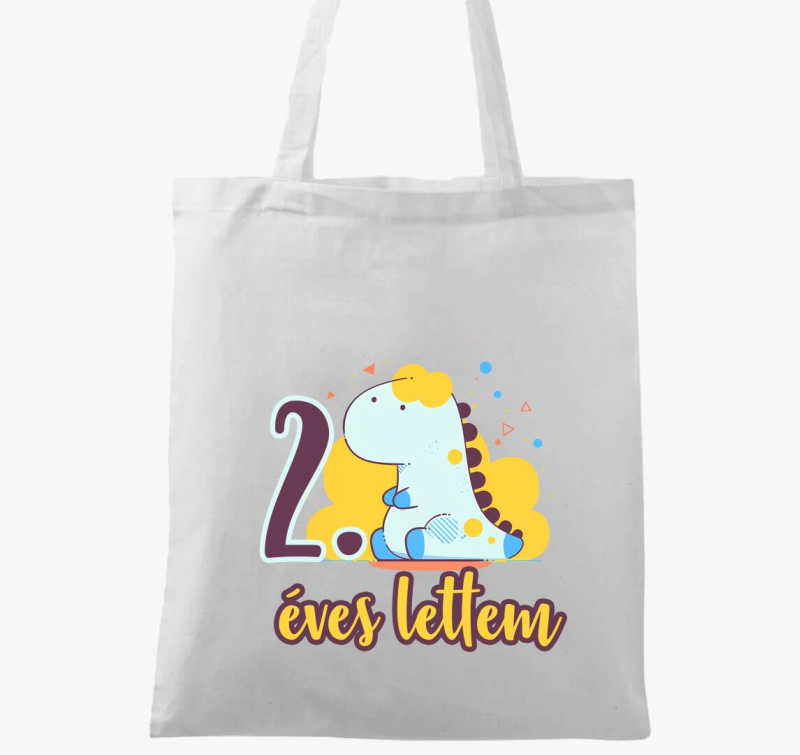 Dinós 2 éves lettem vászontáska
