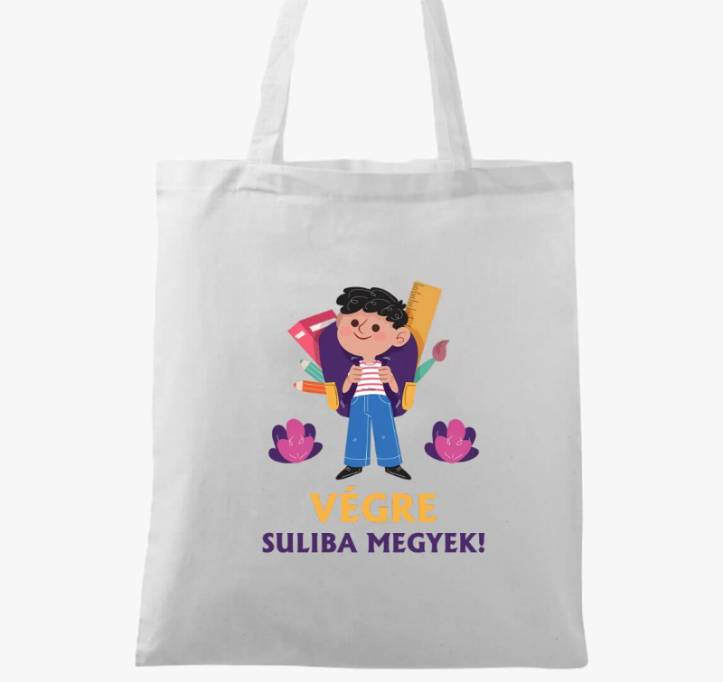Végre suliba megyek vászontáska