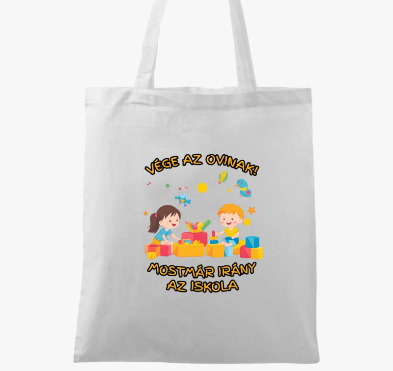 Vége az ovinak vászontáska
