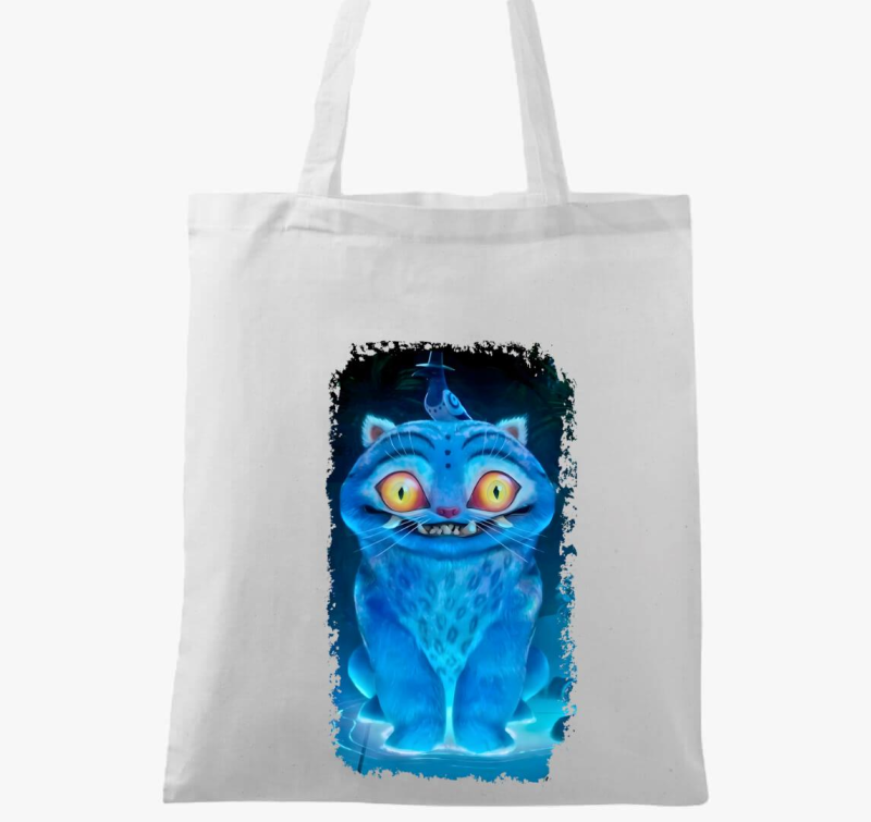 Huntrix tigris és madár vászontáska