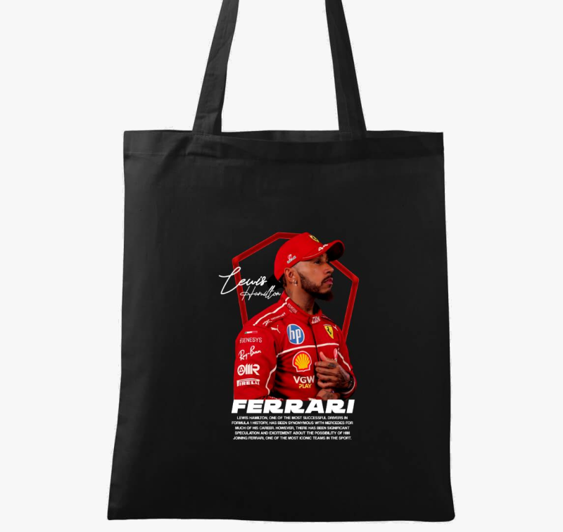 Lewis Hamilton Ferrari Arckép vászontáska