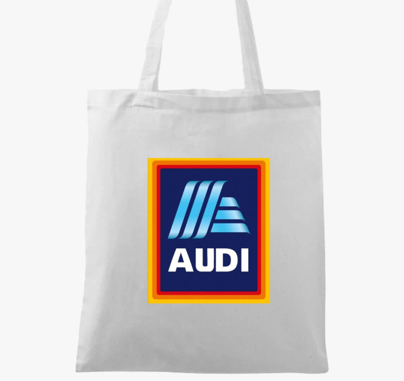 Audi bolt vicces vászontáska