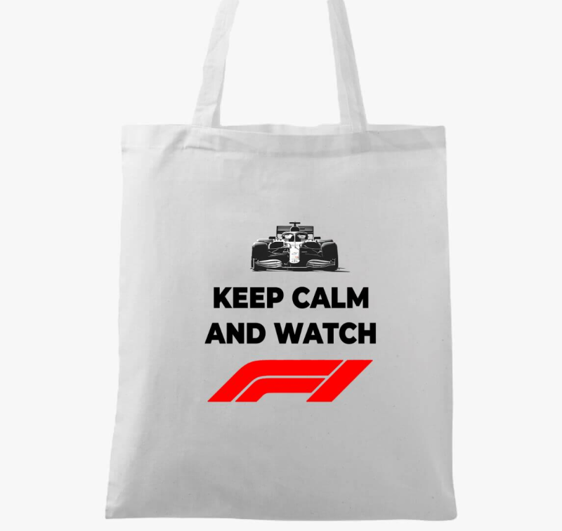 Keep calm and watch F1 vászontáska