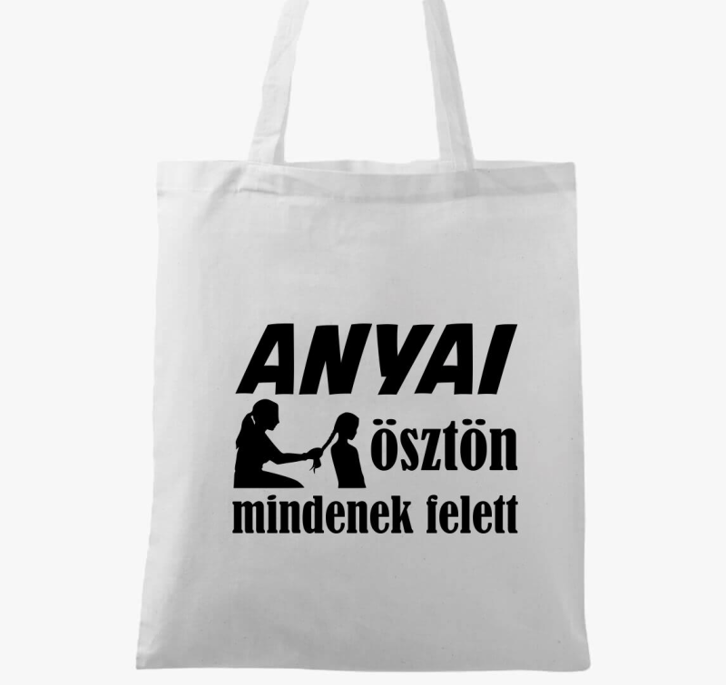 Anyai ösztönös feliratos vászontáska