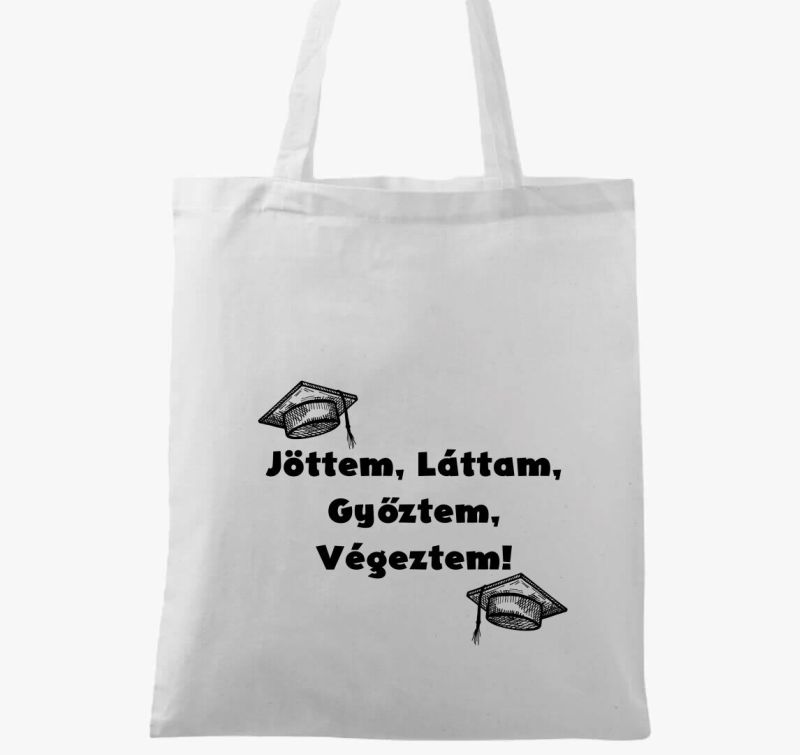 Jöttem, láttam, győztem, végeztem vászontáska