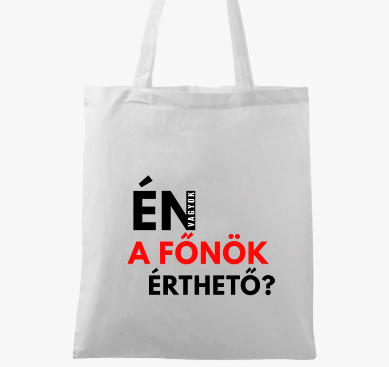 Én vagyok a főnök v2 vászontáska