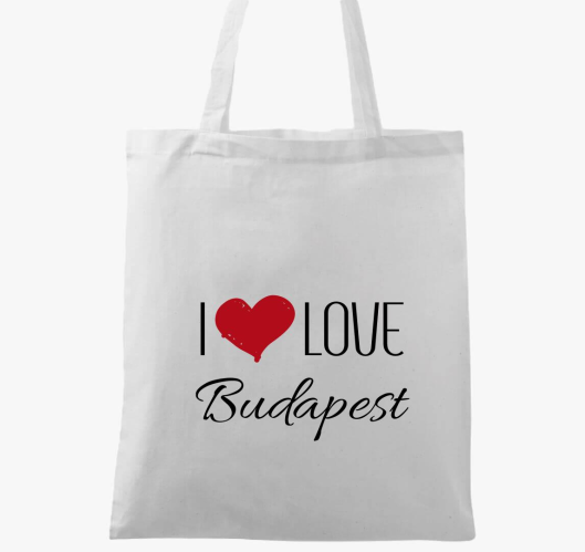 I love Budapest vászontáska