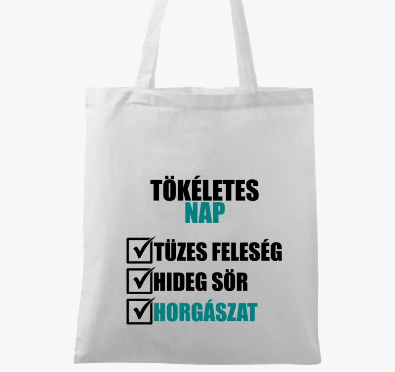 Tökéletes nap a horgászatra vászontáska