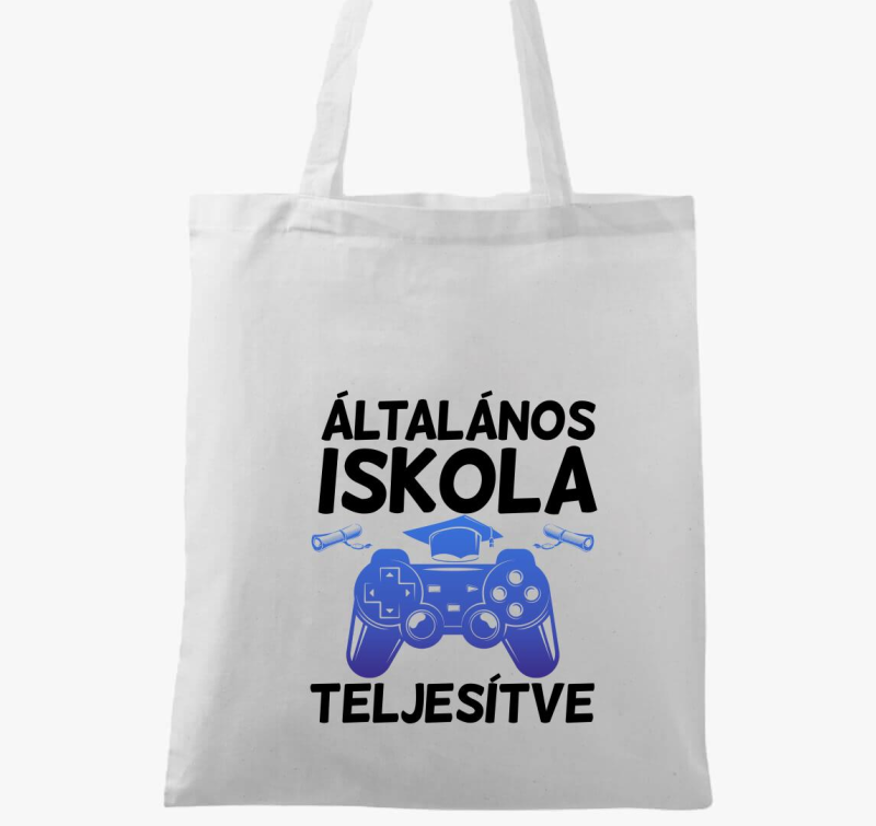 Általános iskola teljesítve gamer vászontáska