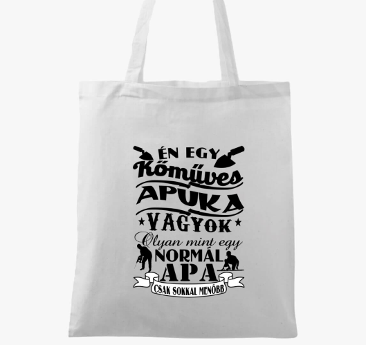 Kőműves apuka vászontáska