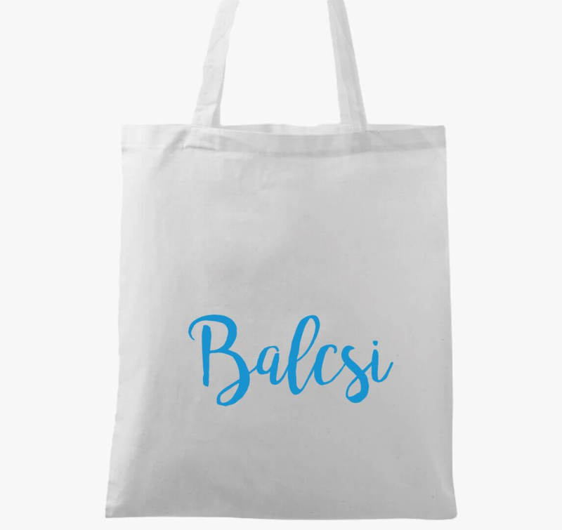 Balcsi feliratú vászontáska