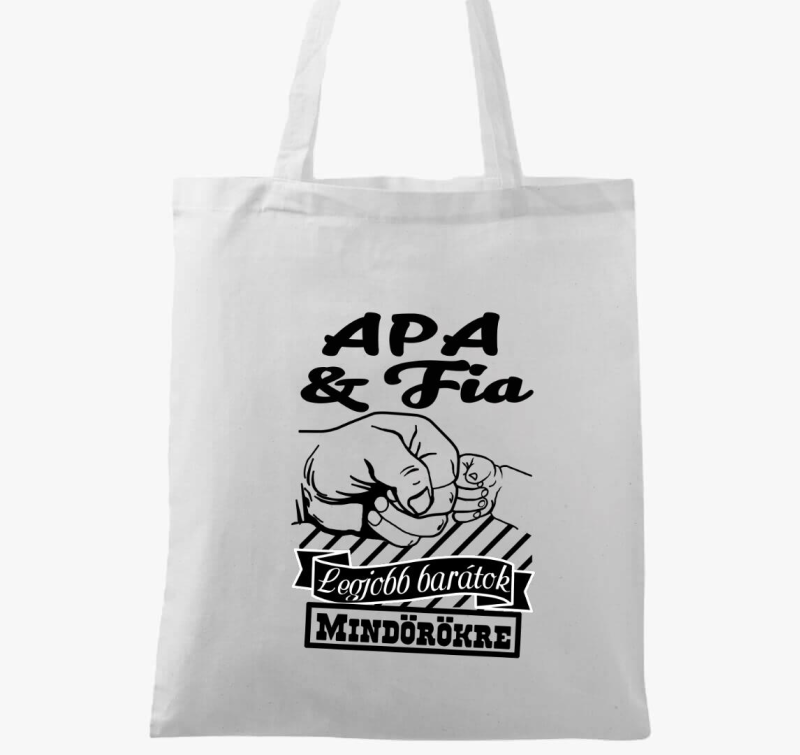 Apa és fia legjobb barátok vászontáska