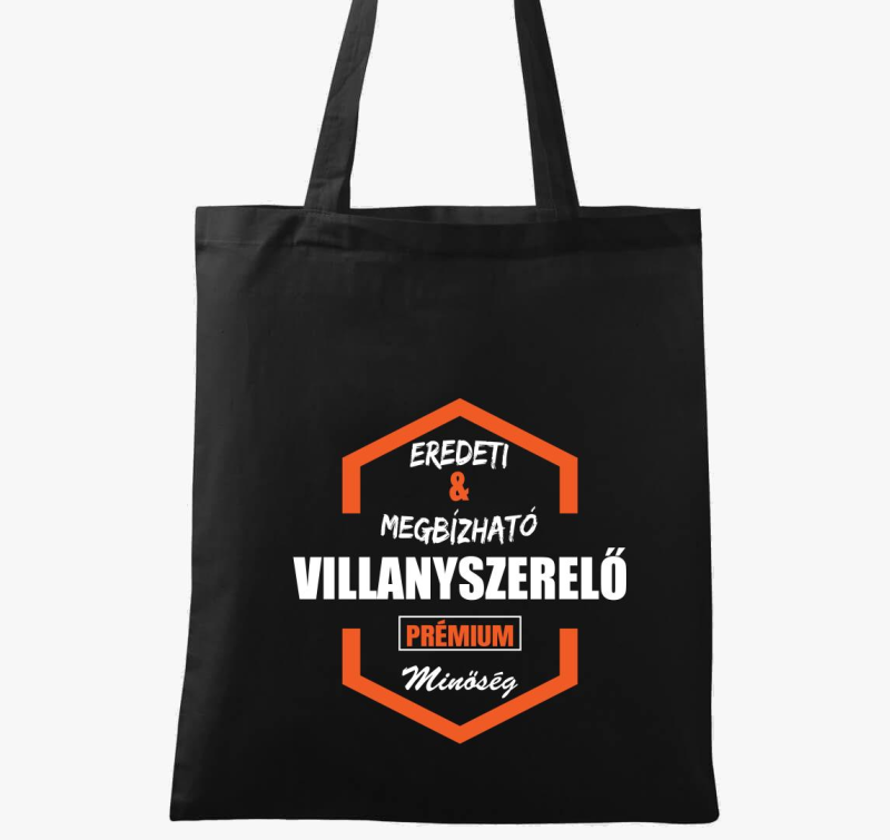 Eredeti és megbízható villanyszerelő prémium minőség vászontáska