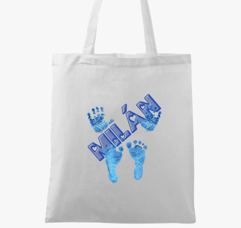 Kezek és lábak névvel vászontáska