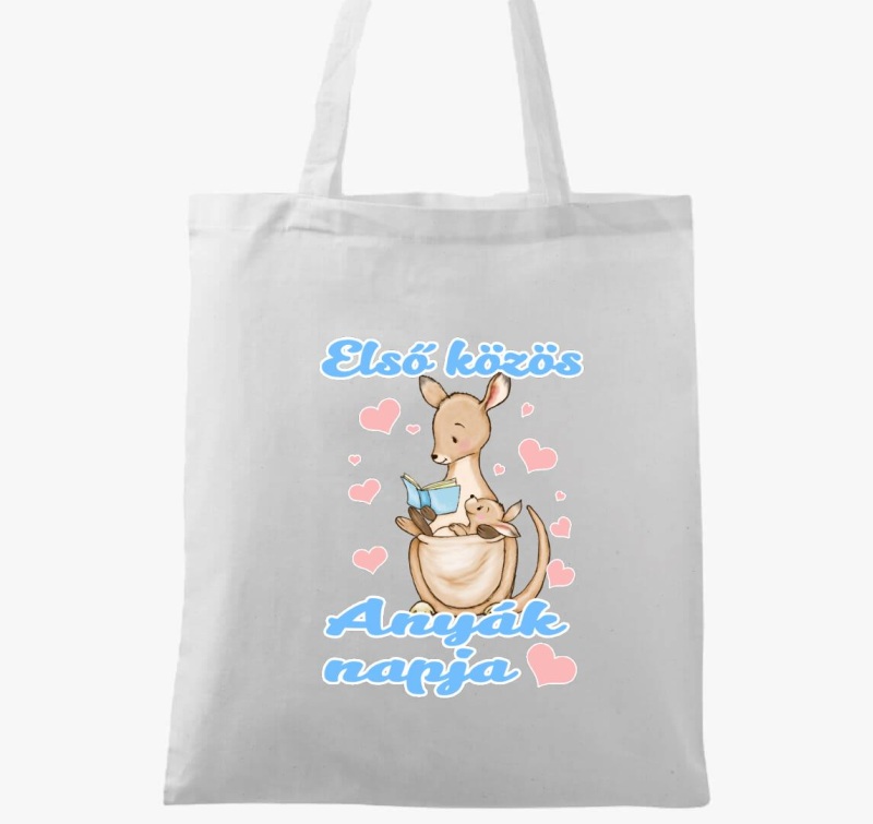 Első közös anyák napja kenguru fiús vászontáska