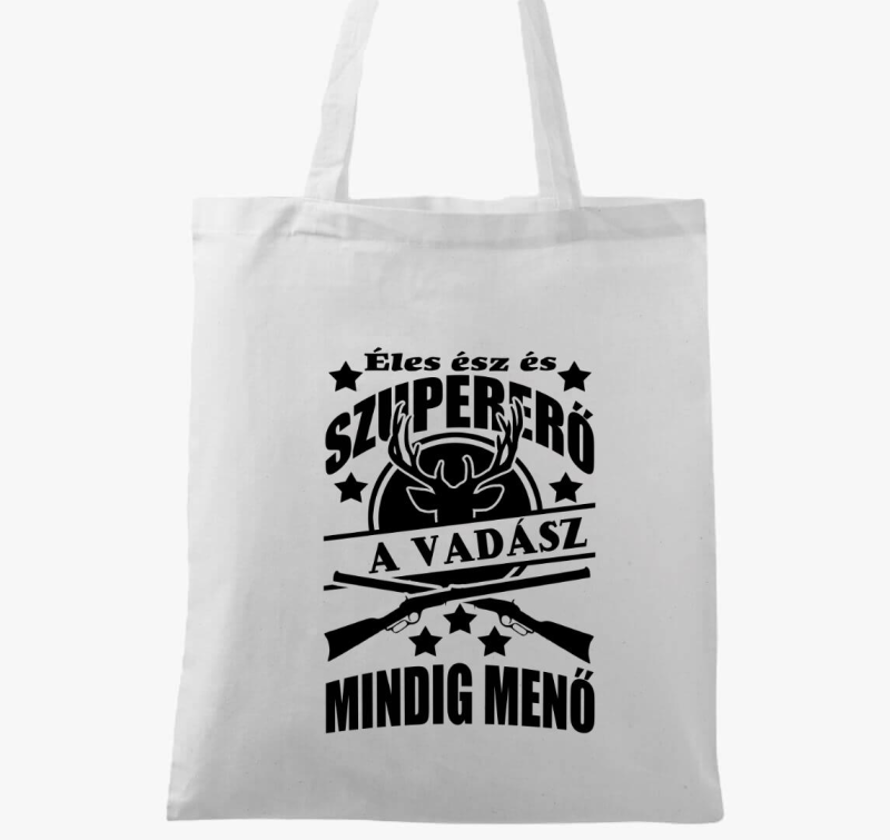 Éles ész és szuper erő vadász vászontáska