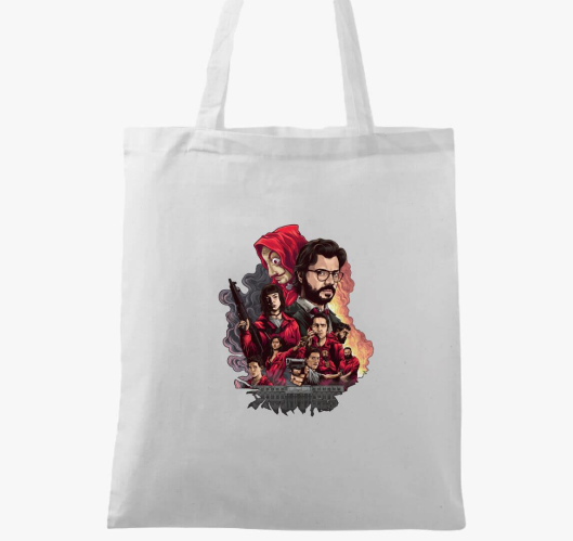 A nagy pénzrablás vászontáska...