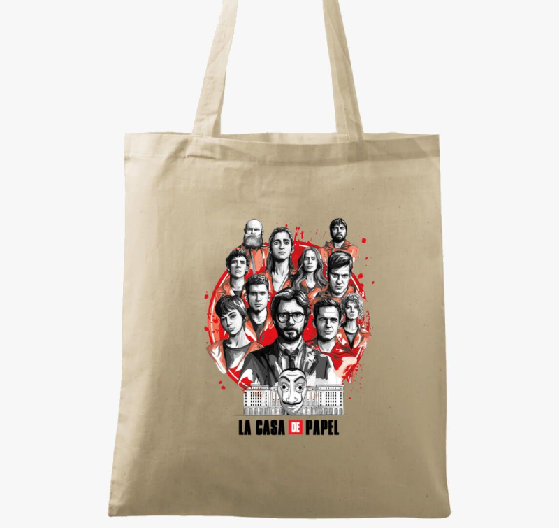 A nagy pénzrablás - La Casa de Papel vászontáska