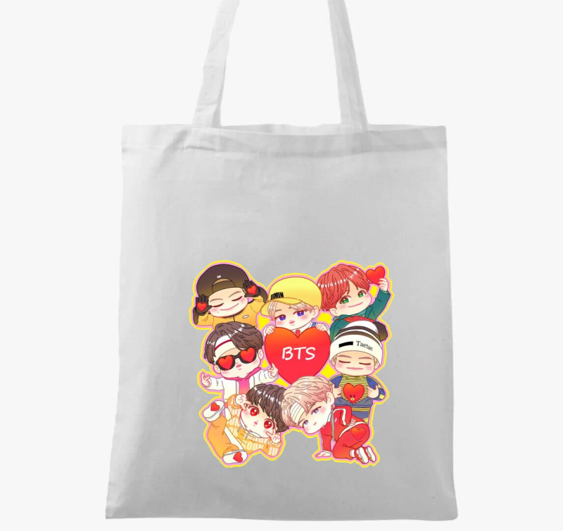 BTS tagok chibi art vászontáska