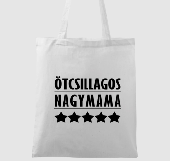 Ötcsillagos nagymama vászontáska