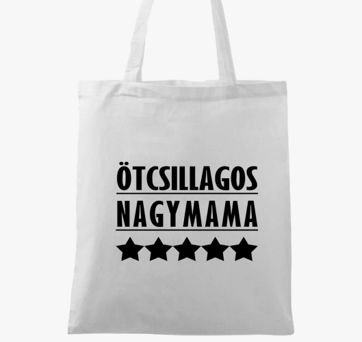 Ötcsillagos nagymama vászontás...