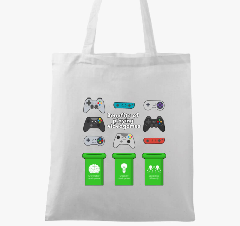 Videojátékok előnye vászontáska