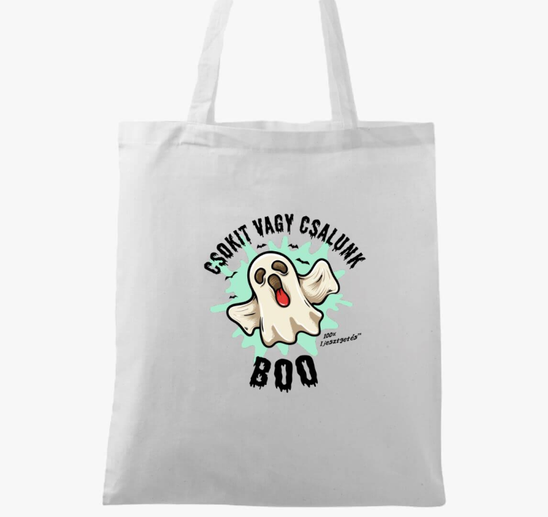 Csokit vagy csalunk halloweeni vászontáska