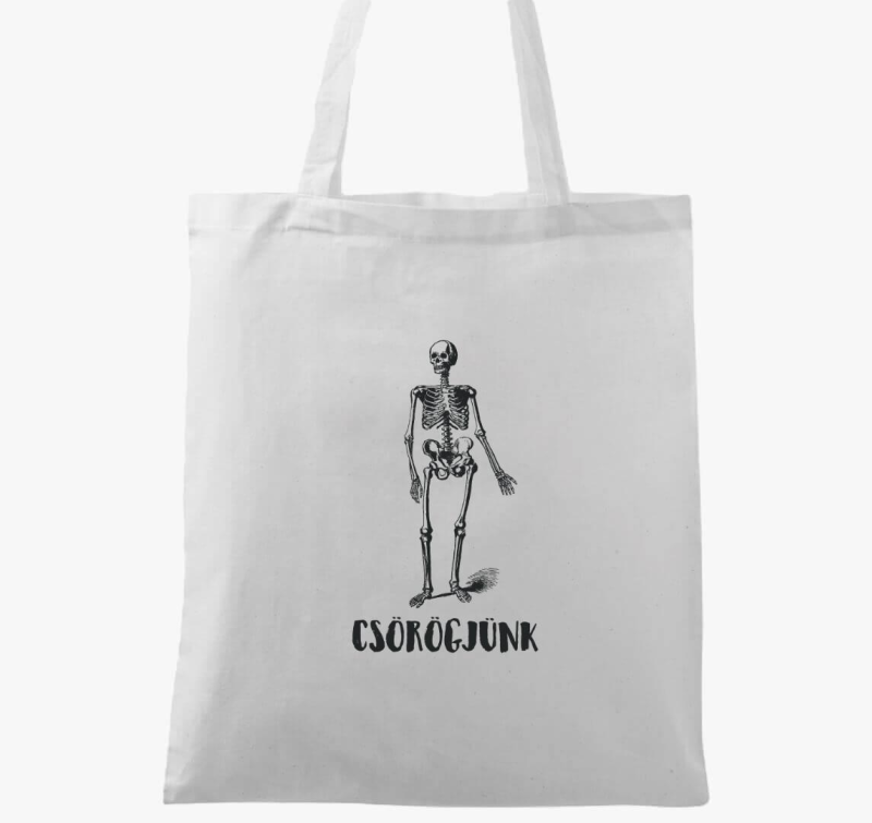 Csörögjünk csontváz vászontáska