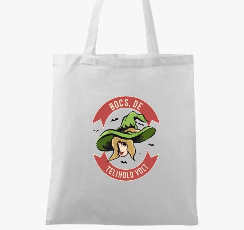 Bocs, de telihold volt Halloween vászontáska