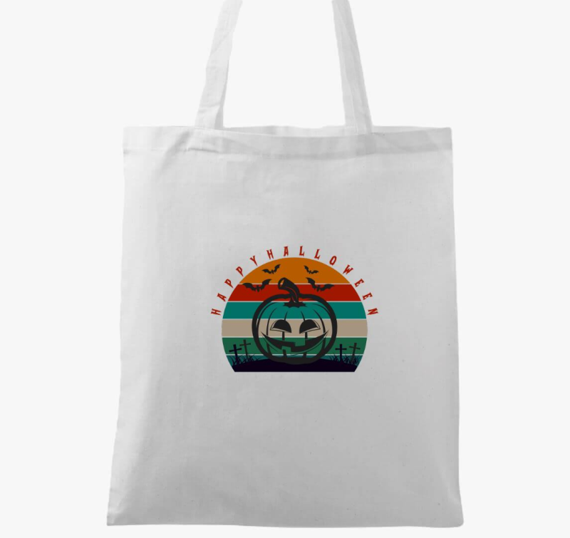 Színes Halloween tök vászontáska