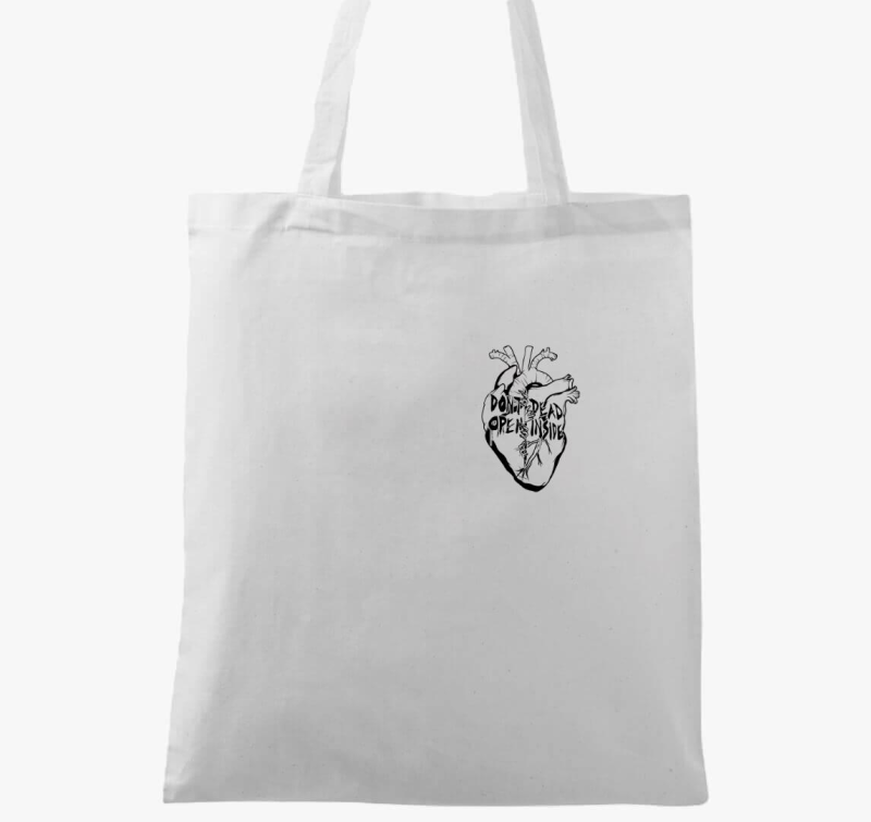 Ne nyisd ki, halott odabent szíves vászontáska