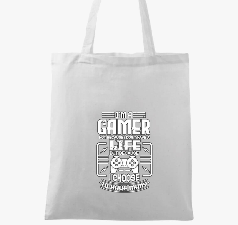 Gamer élet vászontáska