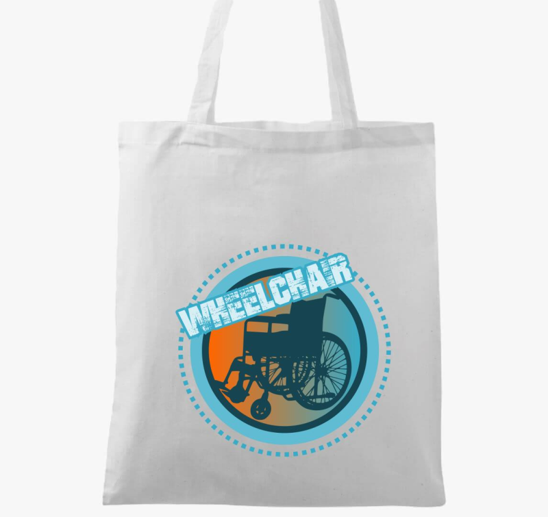 Kerekesszék mintás vászontáska