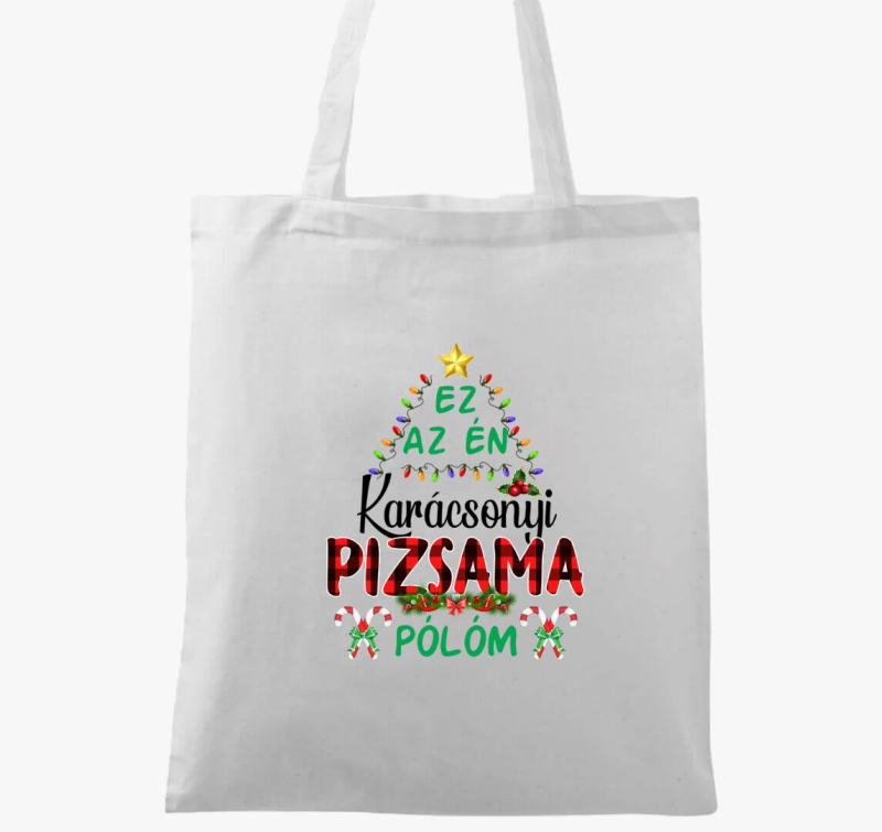 Karácsonyi pizsi vászontáska