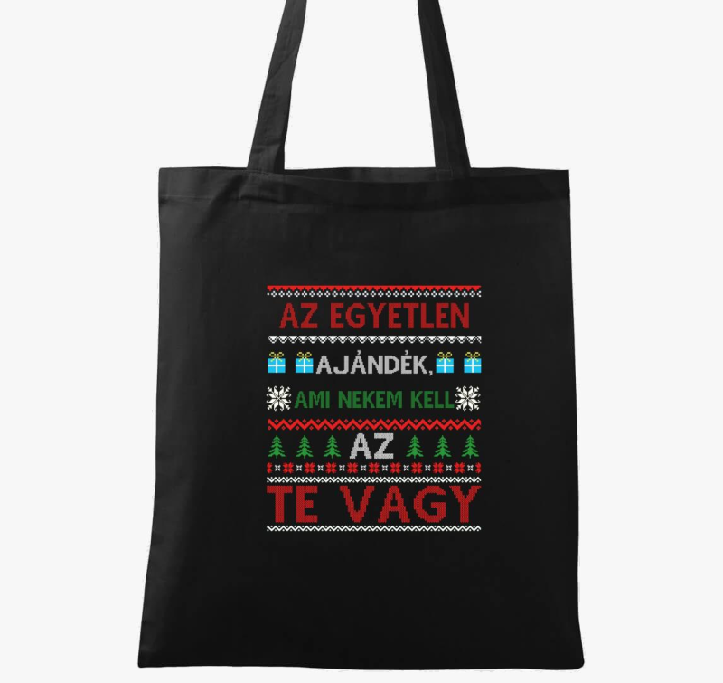 Te kellesz karácsonyi vászontáska