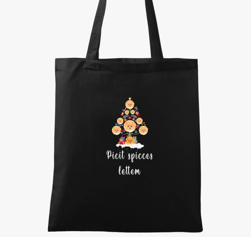 (Törpe)spicces karácsonyi vászontáska
