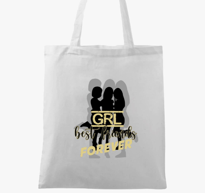 Lány barátos vászontáska