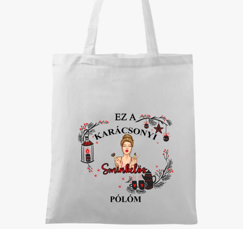 Ez a karácsonyi sminkelős vászontáskam vászontáska