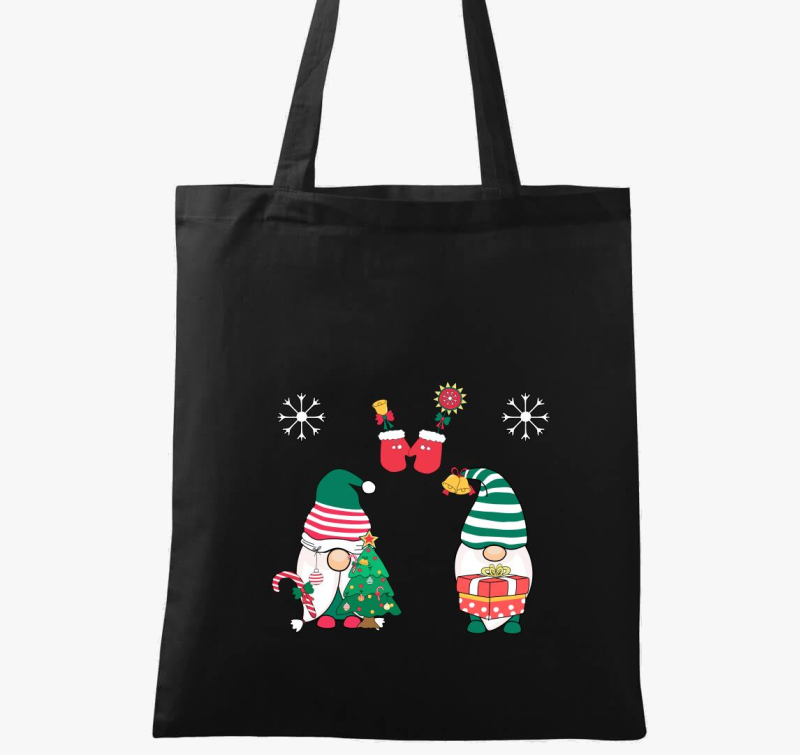 Karácsonyi gnómok vászontáska