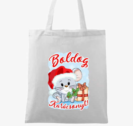 Boldog karácsonyt egérke vászo...