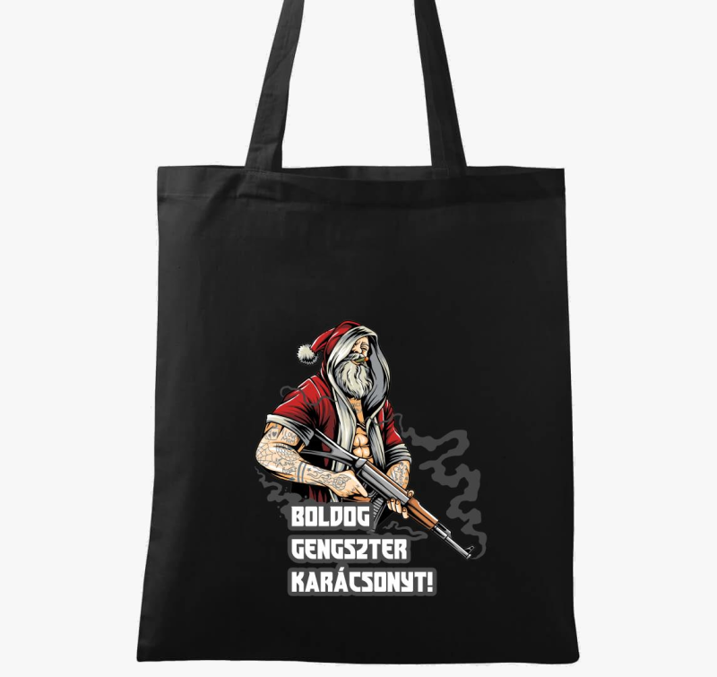 Boldog gengszter karácsonyt vászontáska