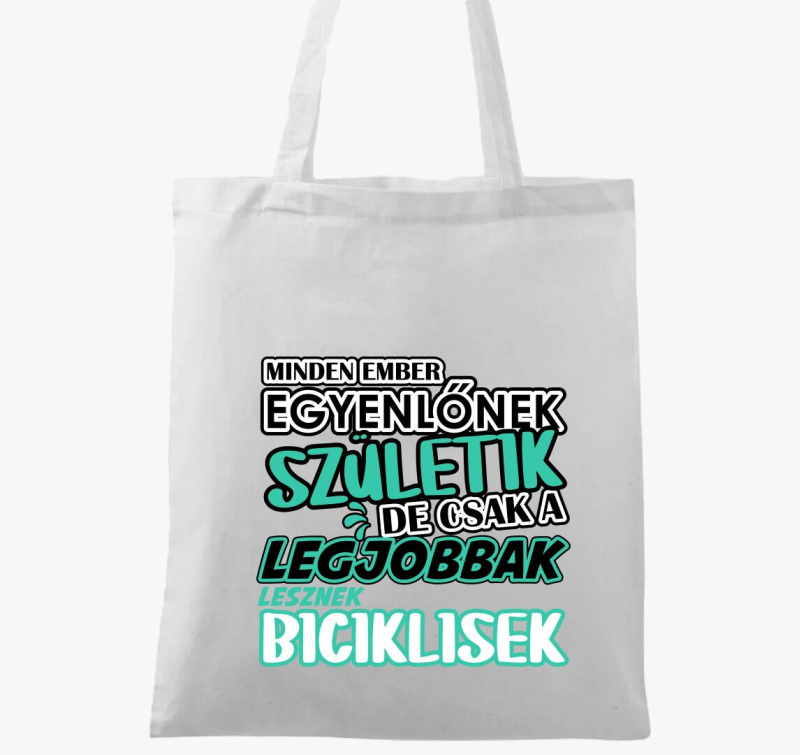 Egyenlőnek születik biciklis vászontáska