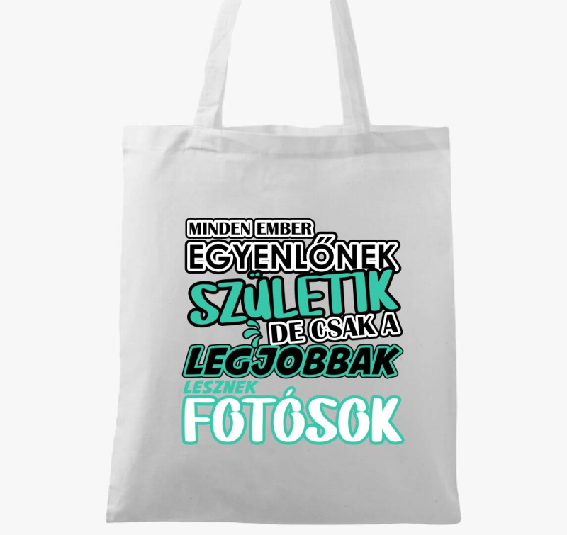 Egyenlőnek születik fotós vászontáska