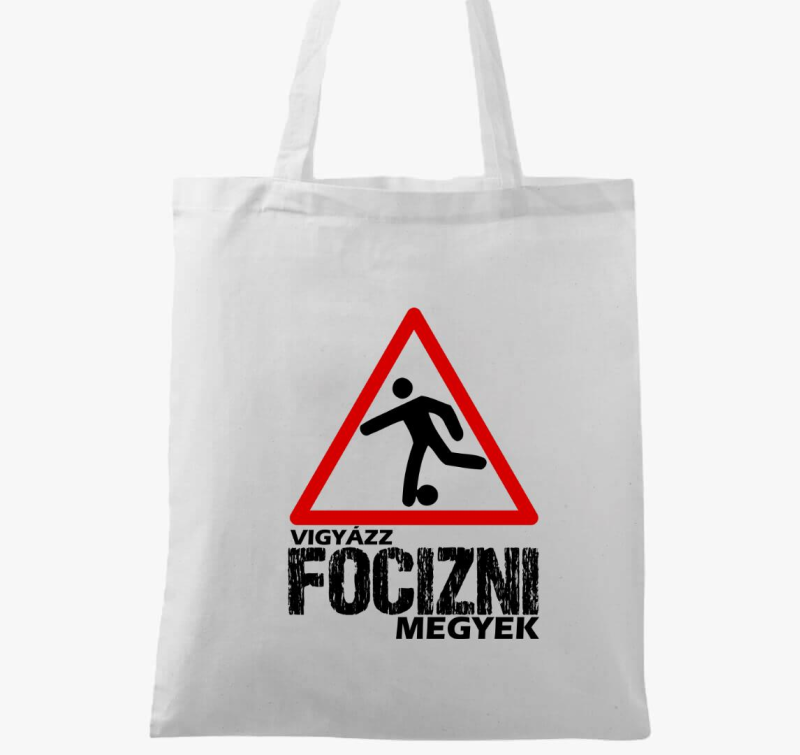 Vigyázz focizni megyek vászontáska
