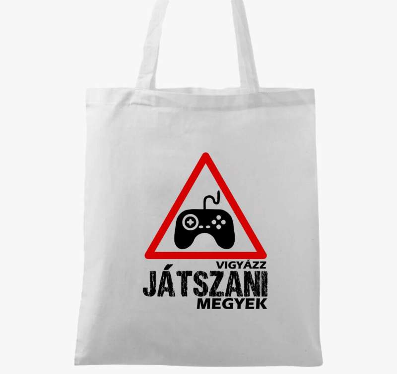 Vigyázz játszani megyek vászontáska