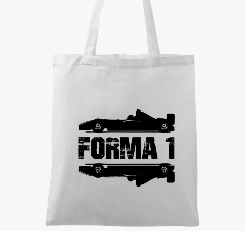 Forma 1 felirtaos vászontáska