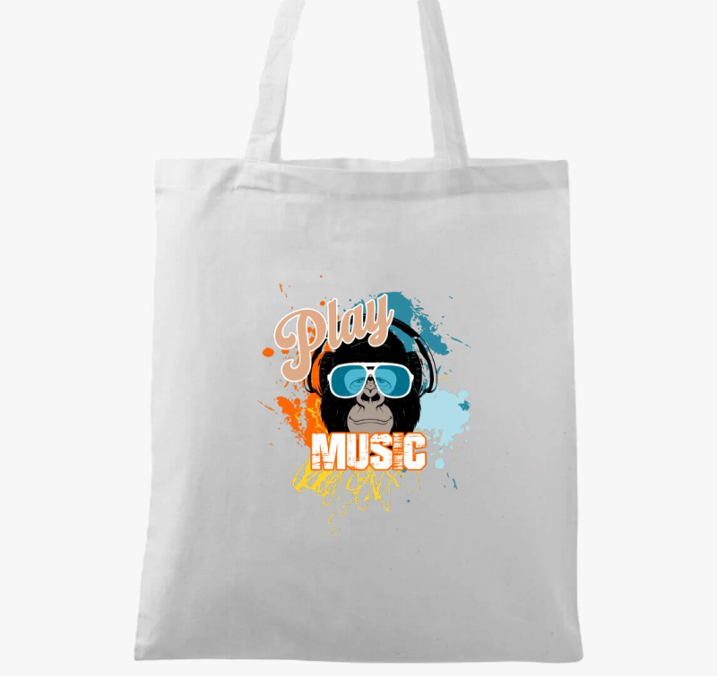 Zene gorilla vászontáska