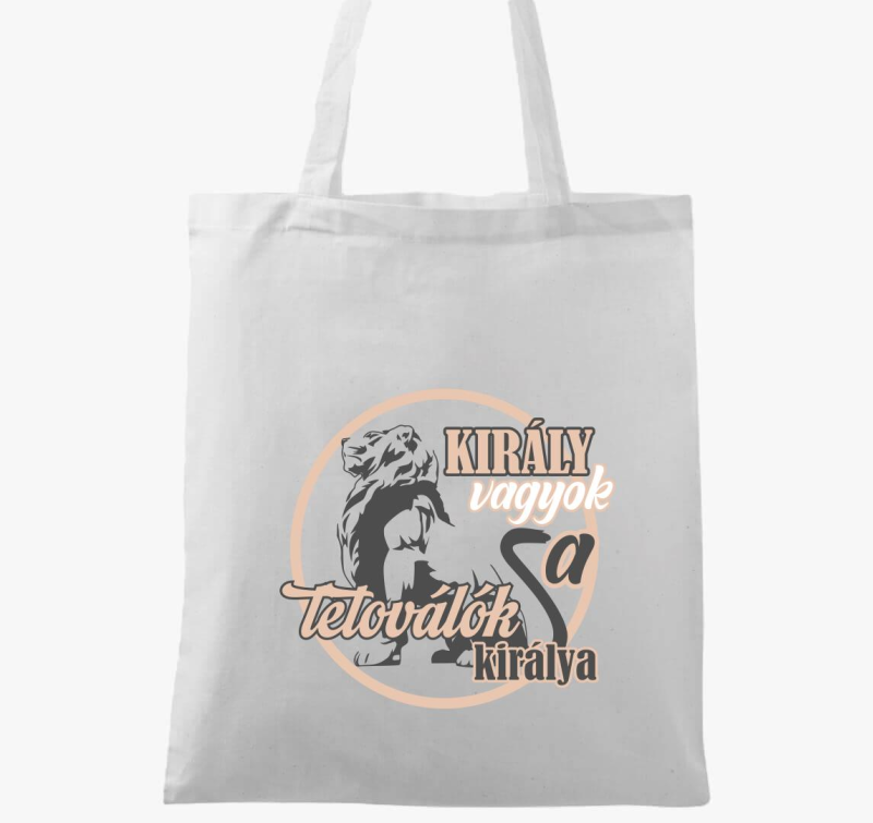 Király vagyok tetováló vászontáska